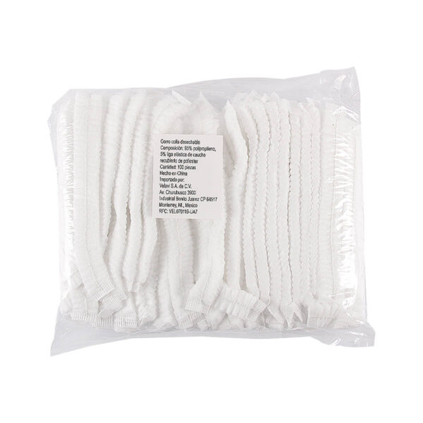 Cofia Blanca Plisada 21