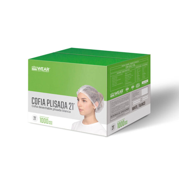 Cofia Blanca Plisada 21
